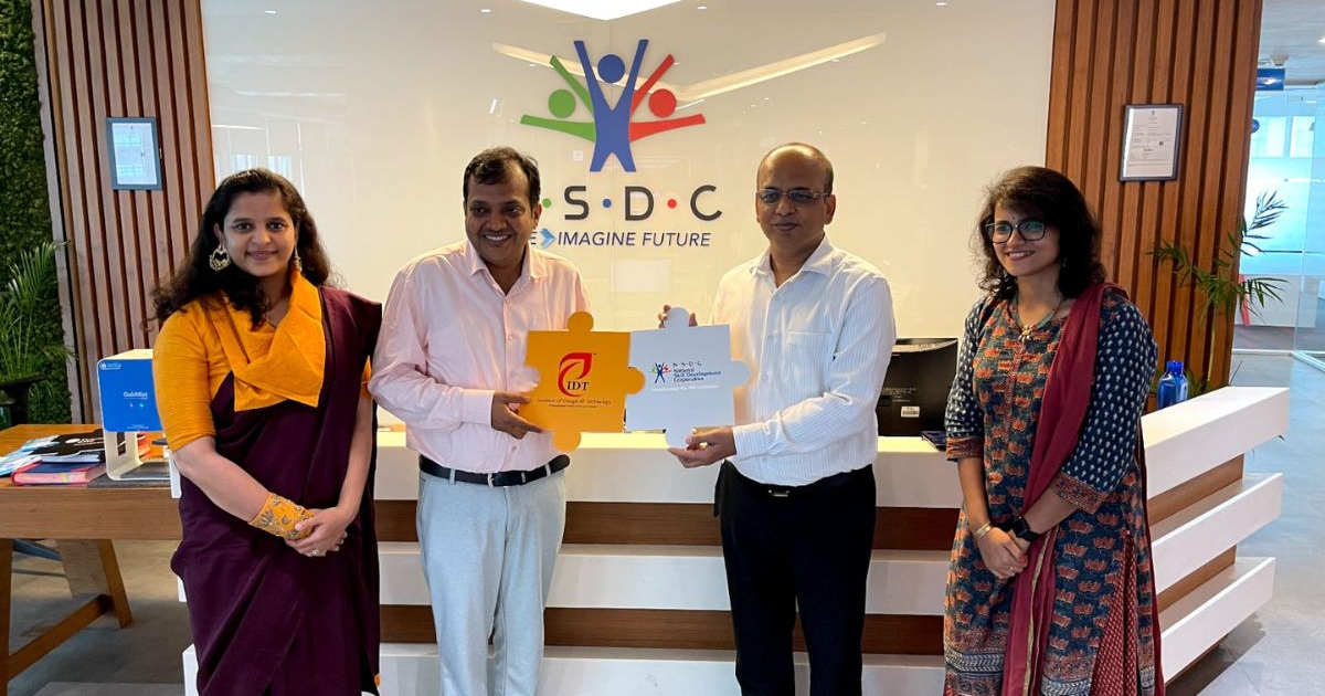 NSDC and Institute of Design and Technology sign MoU at NSDC Corporate Office in Delhi